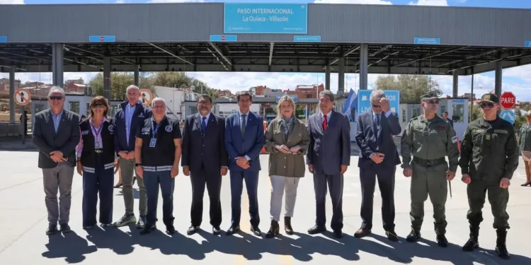 Inauguración de la remodelación y modernización tecnológica del puente internacional de La Quiaca