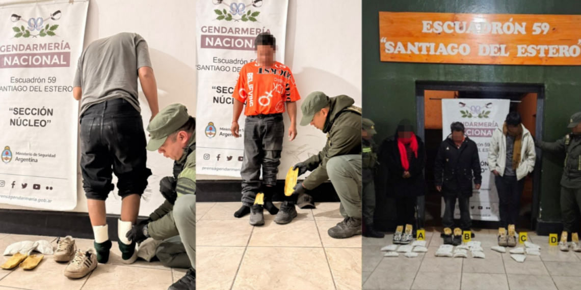 Secuestran en Santiago del Estero más de 10 kilos de cocaína que salieron desde Jujuy