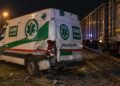 Desgracia con suerte: Un tren chocó a una ambulancia en Puesto Viejo