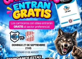Los carroceros con oblea ingresarán gratis al partido del “Lobo” contra San Martín de Tucumán