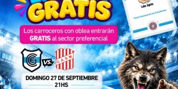 Los carroceros con oblea ingresarán gratis al partido del “Lobo” contra San Martín de Tucumán